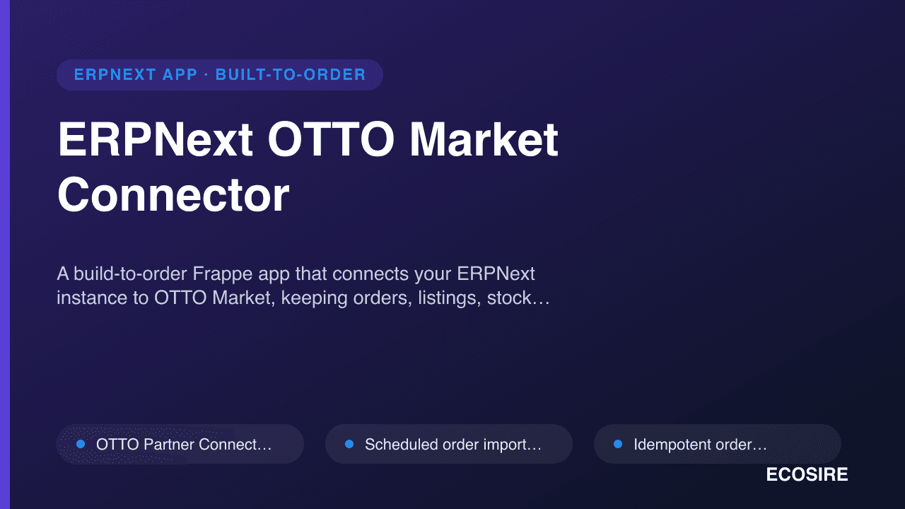 ERPNext OTTO Market Connector