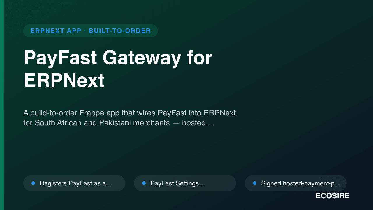 PayFast Gateway for ERPNext