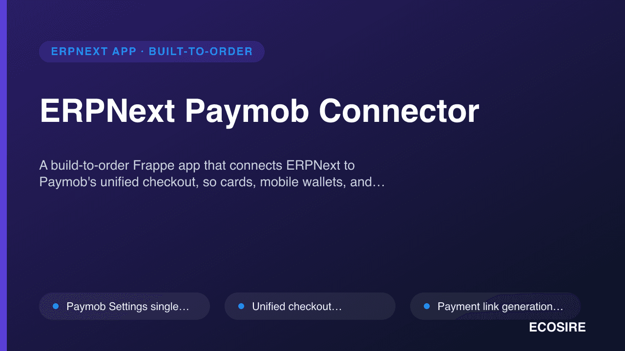 ERPNext Paymob Connector