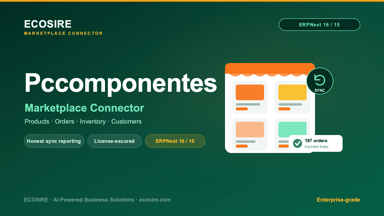 Pccomponentes Store Management (ERPNext)