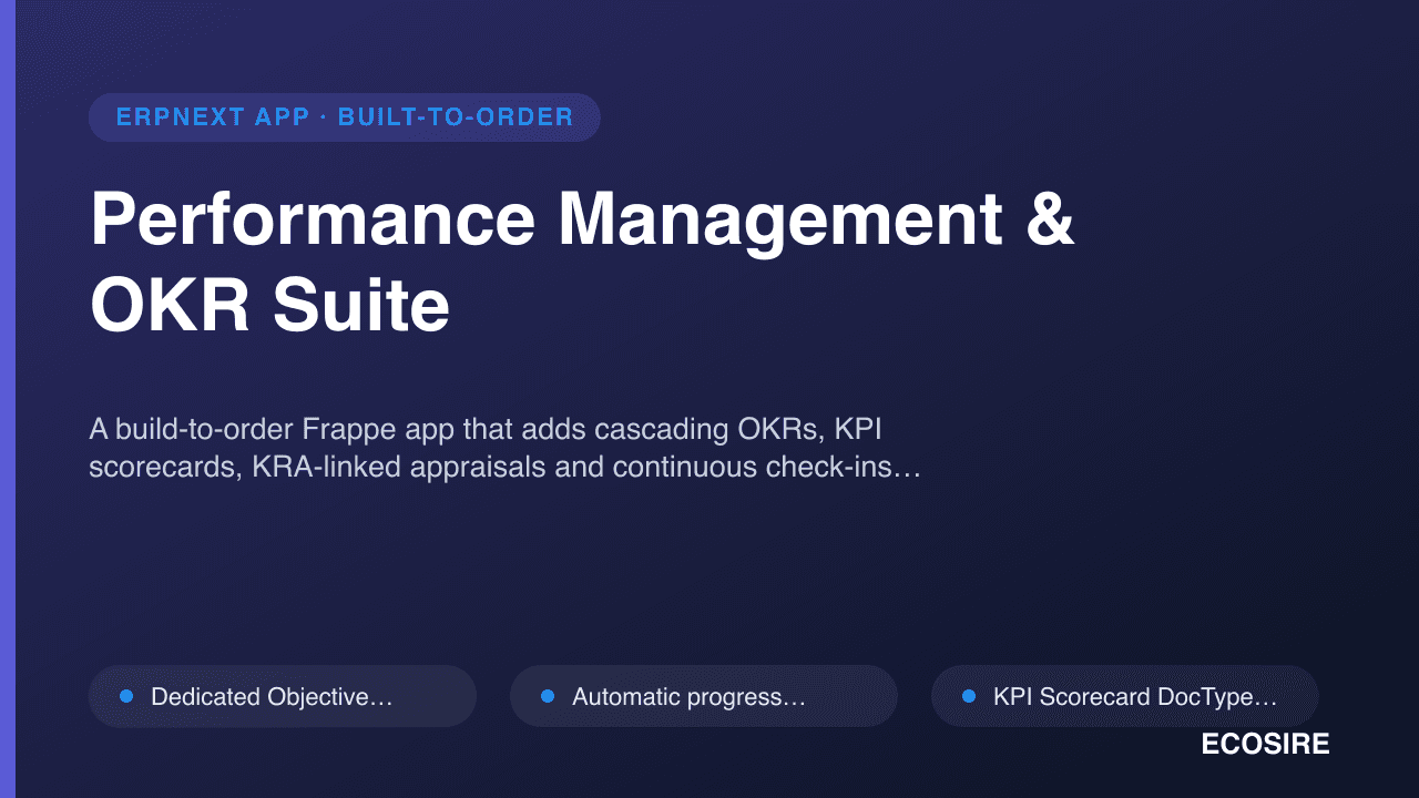 Performance Management & OKR Suite