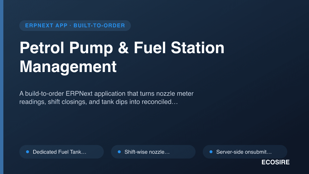 Petrol Pump & Fuel Station Management