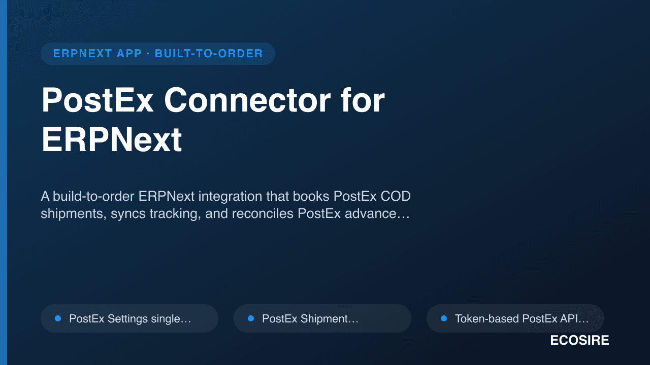 PostEx Connector for ERPNext