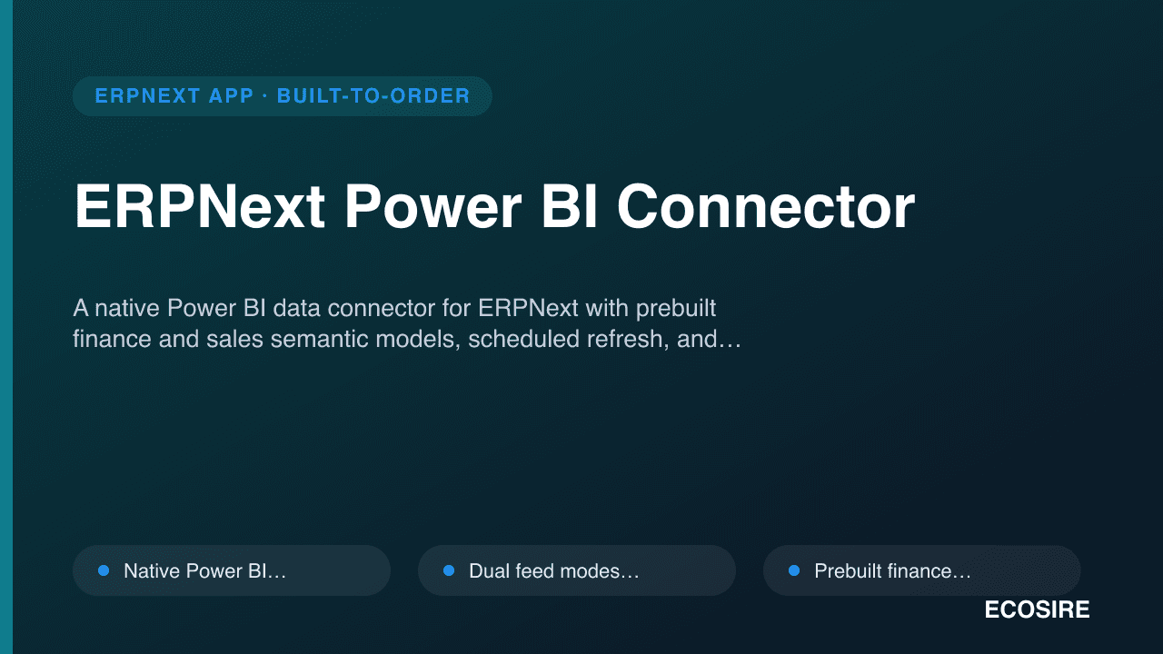 ERPNext Power BI Connector