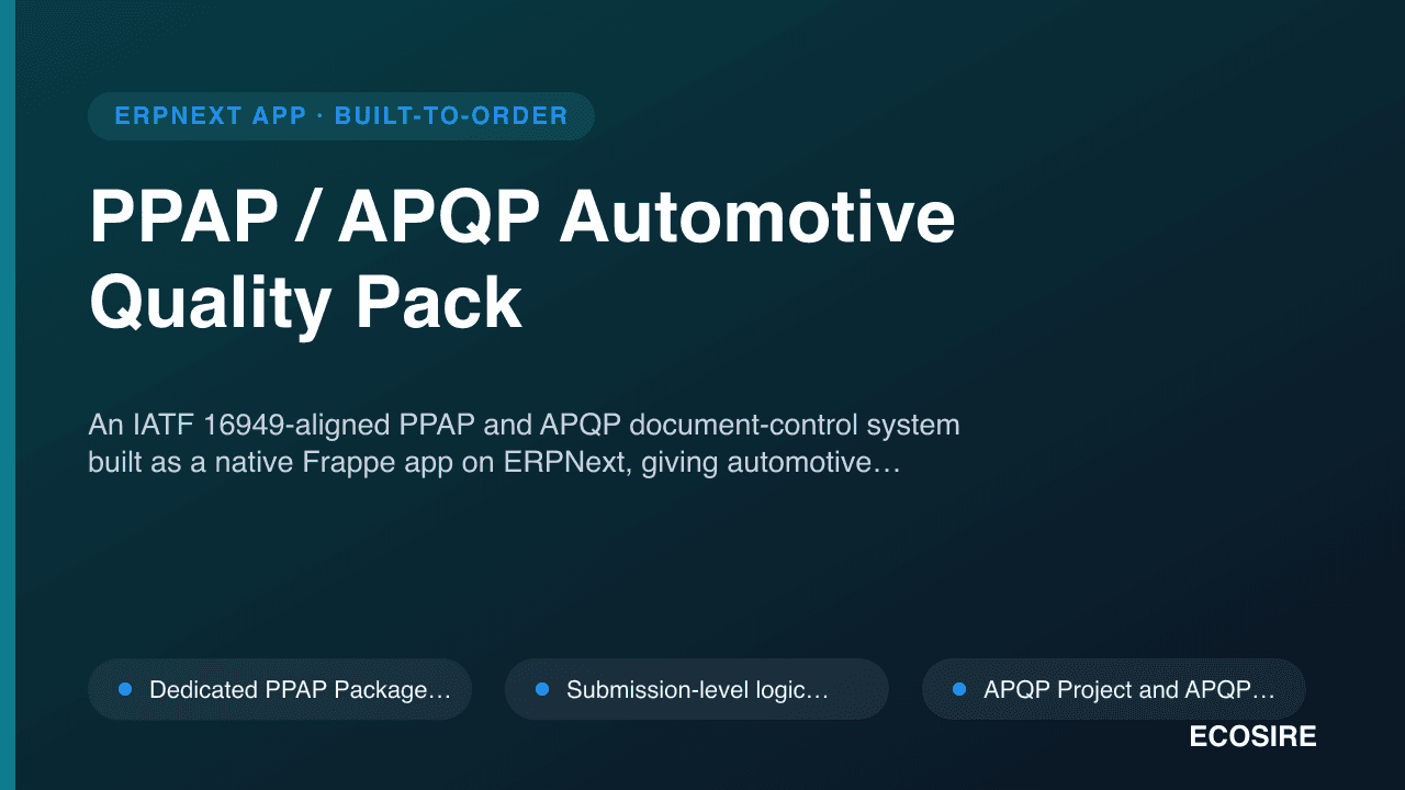 PPAP / APQP Automotive Quality Pack