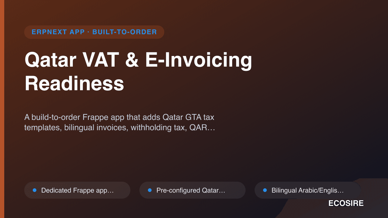 Qatar VAT & E-Invoicing Readiness