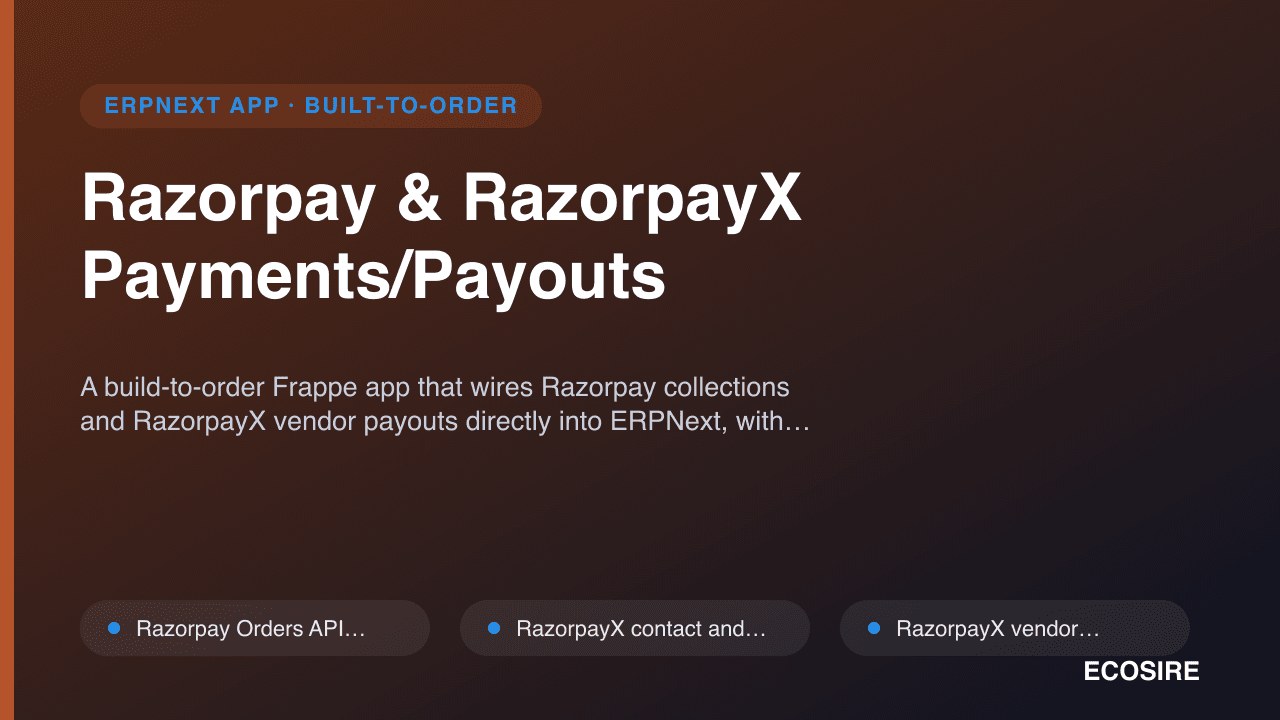 Razorpay & RazorpayX Payments/Payouts
