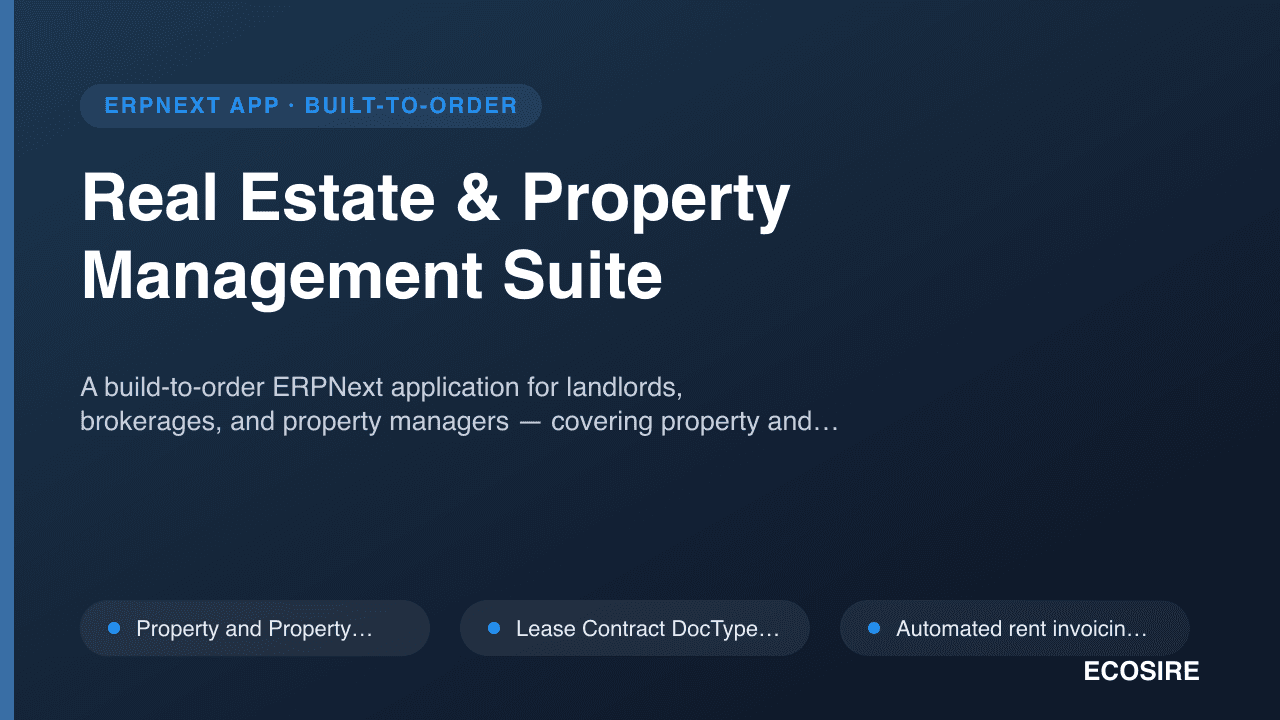Real Estate & Property Management Suite