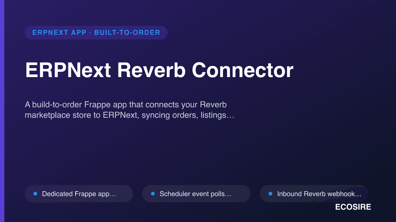 ERPNext Reverb Connector
