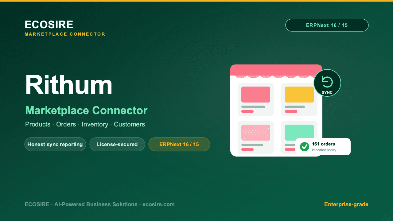 Rithum Store Management (ERPNext)