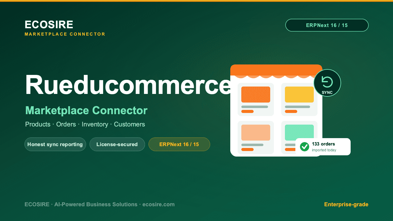 Rueducommerce Store Management (ERPNext)