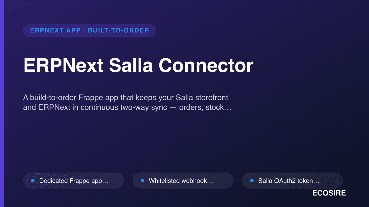 ERPNext Salla Connector
