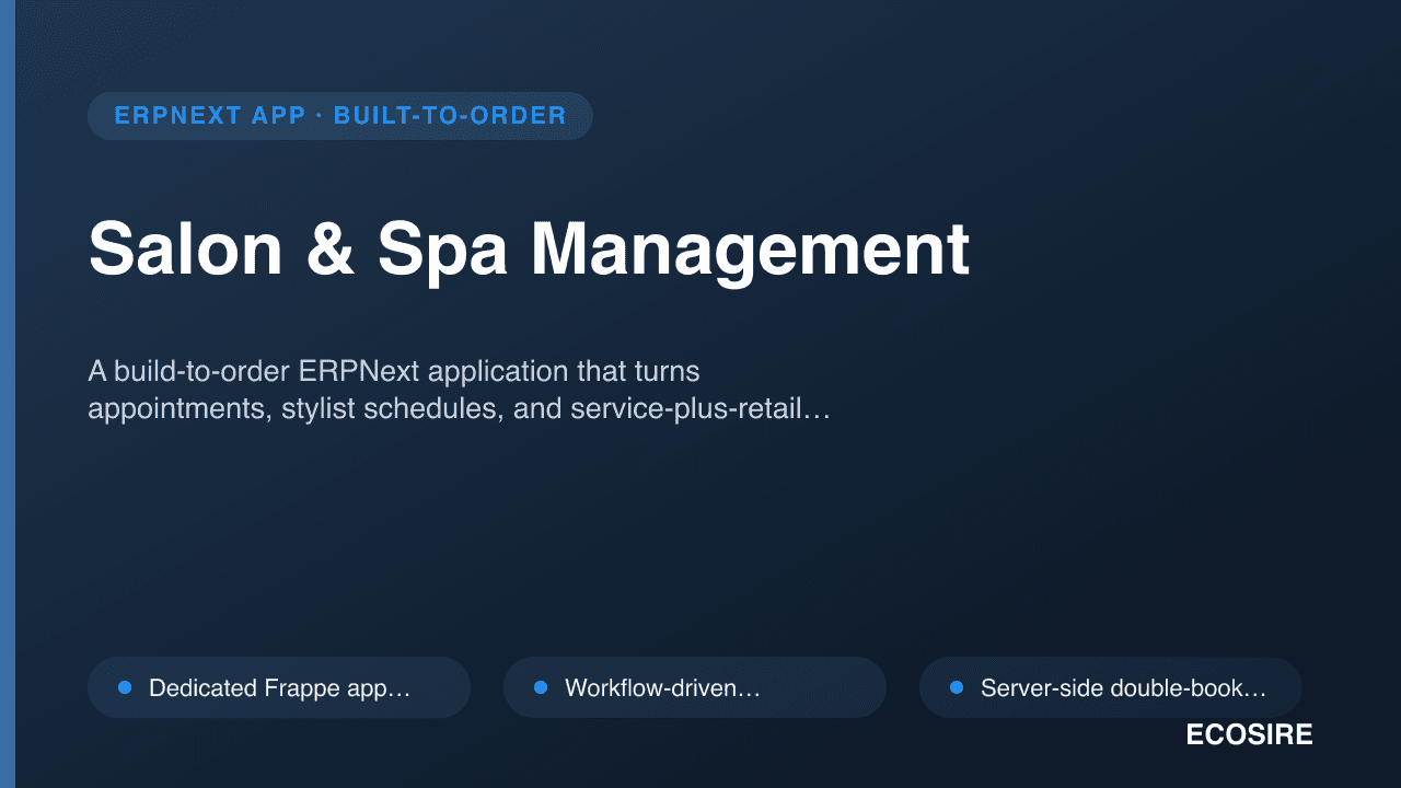 Salon & Spa Management