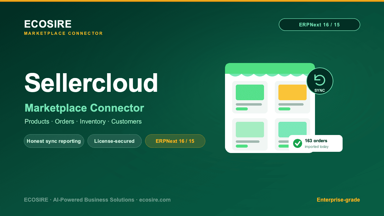 Sellercloud Store Management (ERPNext)
