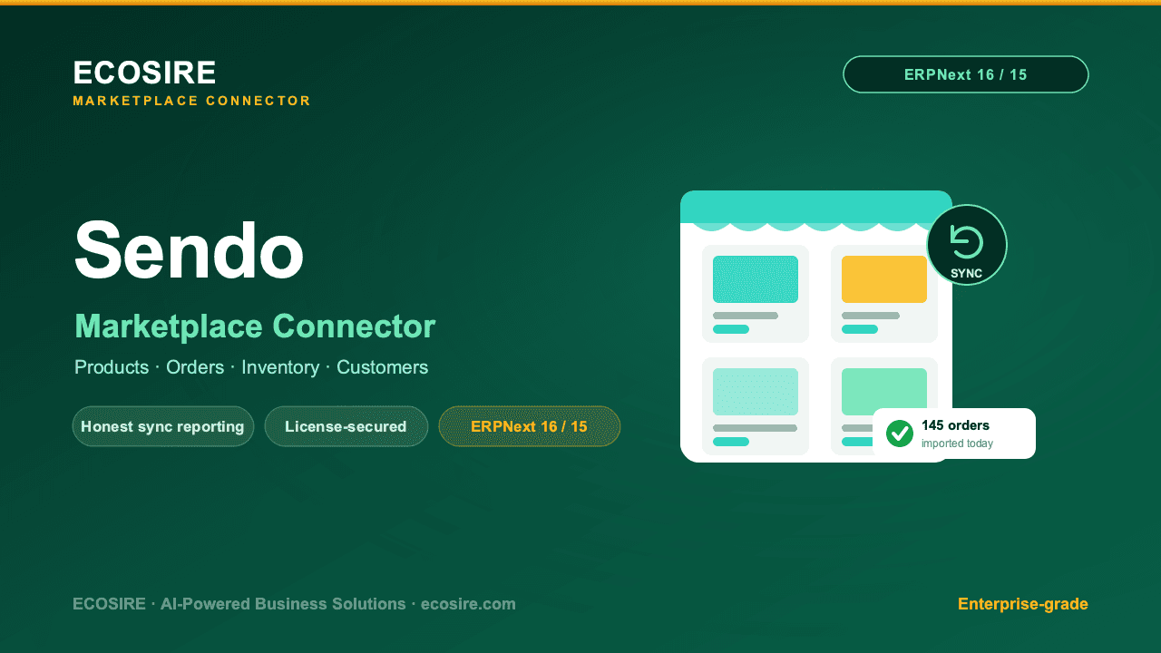 Sendo Store Management (ERPNext)