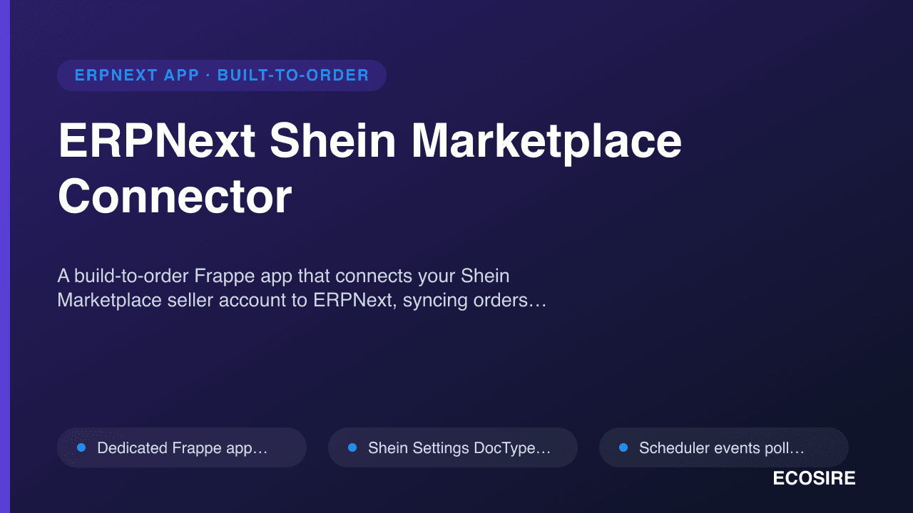 ERPNext Shein Marketplace Connector