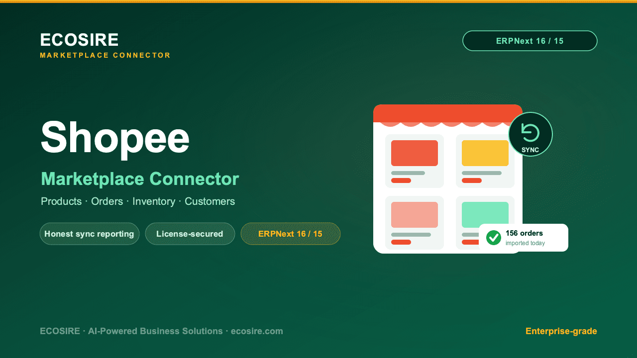 Shopee Store Management (ERPNext)