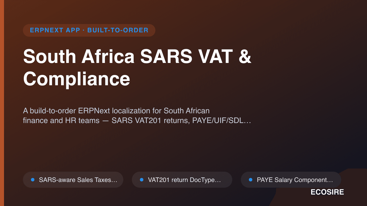 South Africa SARS VAT & Compliance