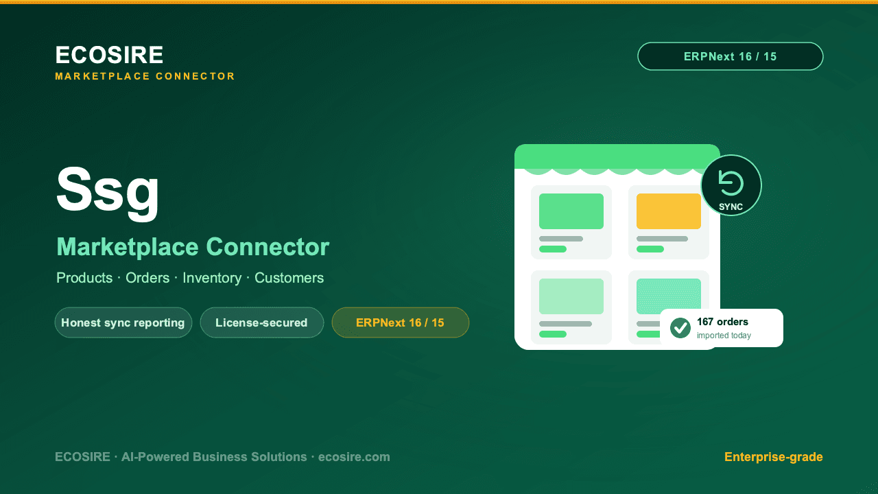 SSG Store Management (ERPNext)