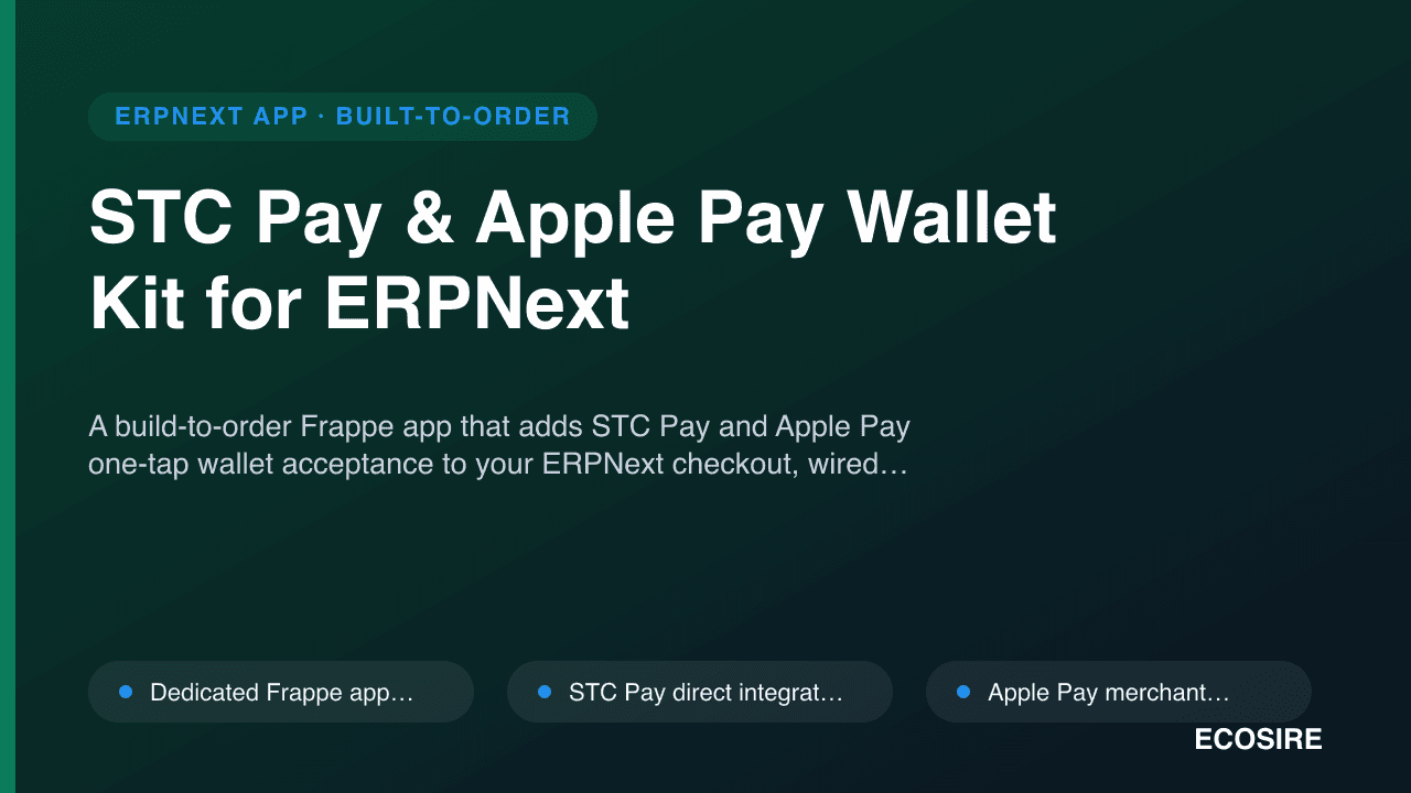 STC Pay & Apple Pay Wallet Kit for ERPNext