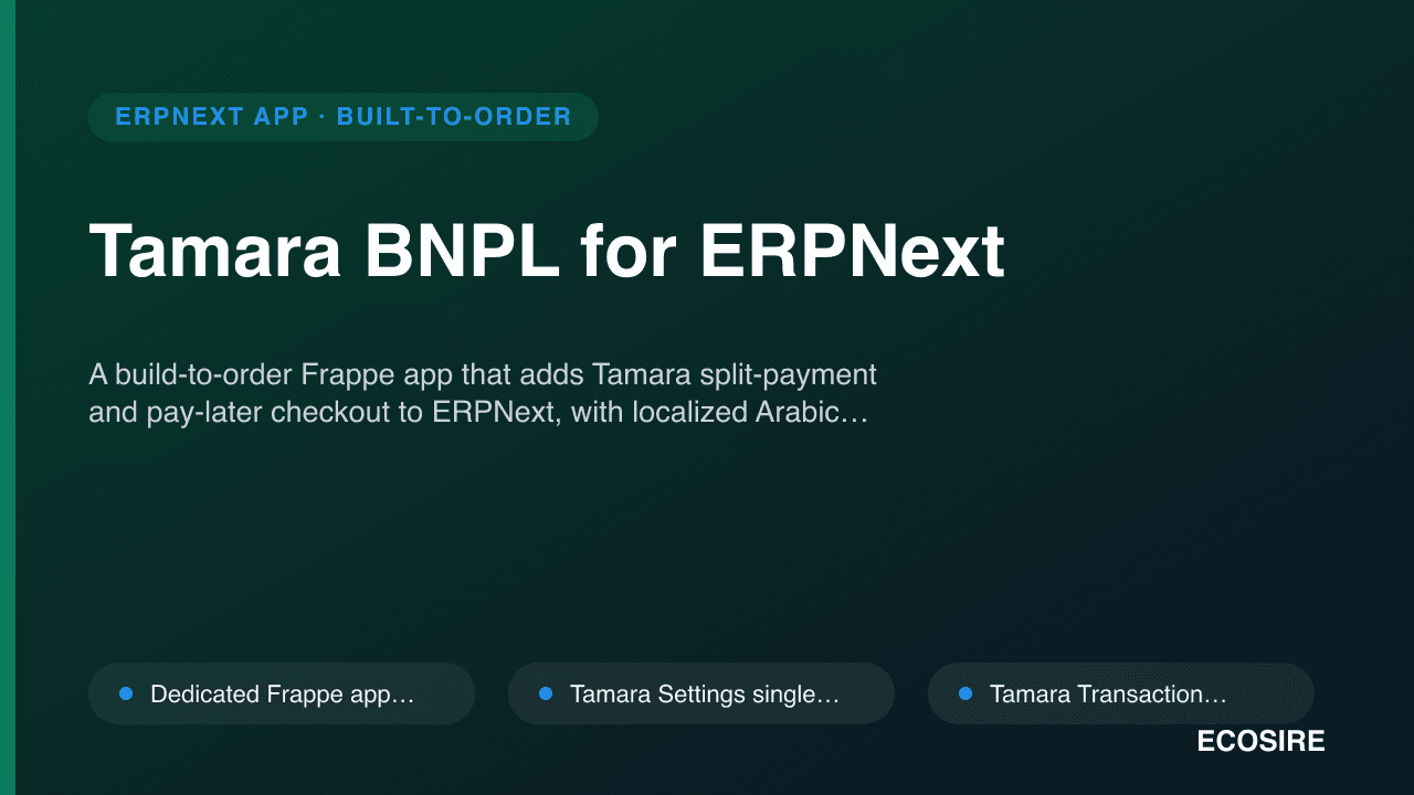 Tamara BNPL for ERPNext