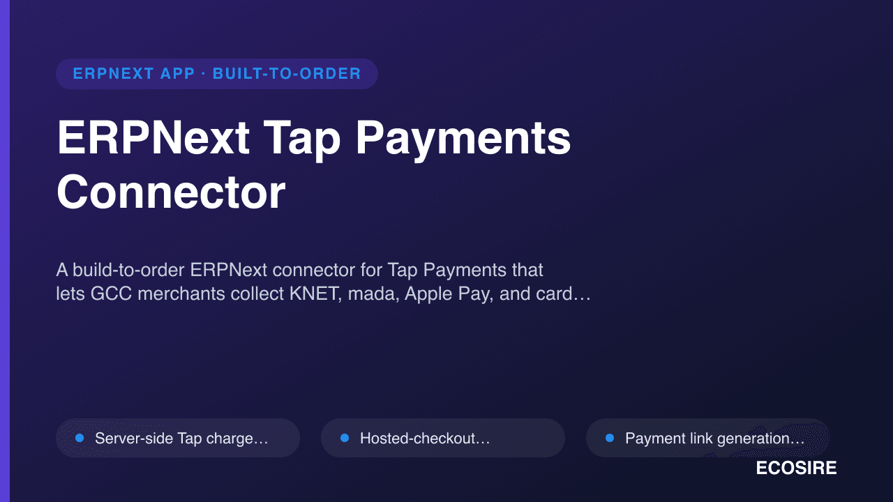 ERPNext Tap Payments Connector
