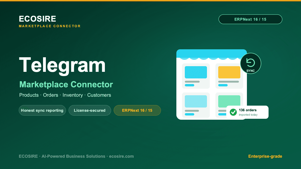 Telegram Store Management (ERPNext)
