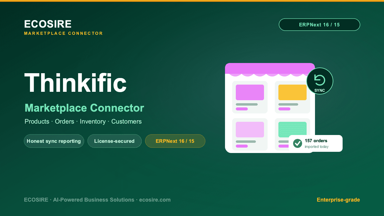 Thinkific Store Management (ERPNext)