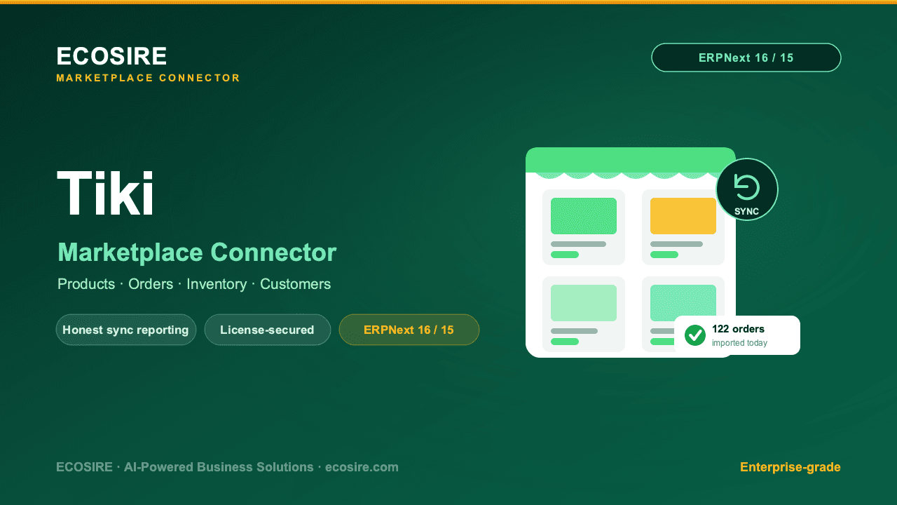 Tiki Store Management (ERPNext)