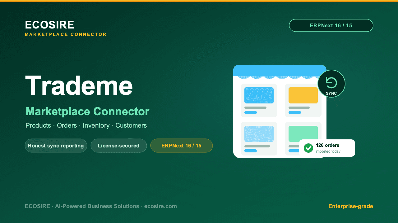 TradeMe Store Management (ERPNext)