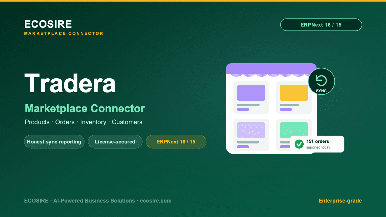 Tradera Store Management (ERPNext)
