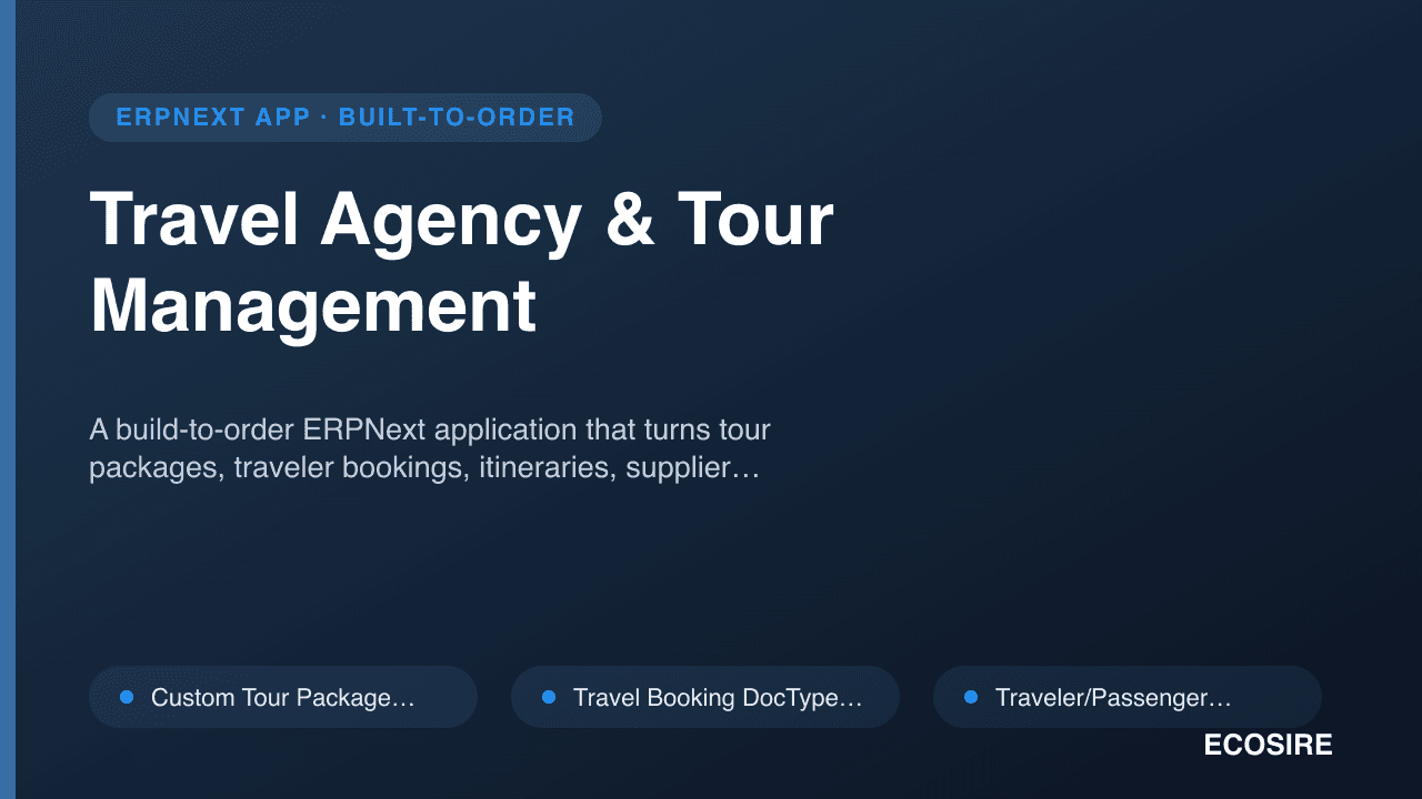 Travel Agency & Tour Management