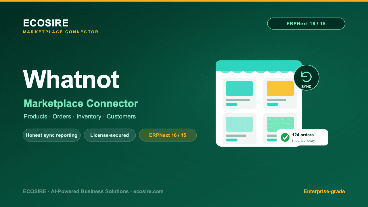 Whatnot Store Management (ERPNext)
