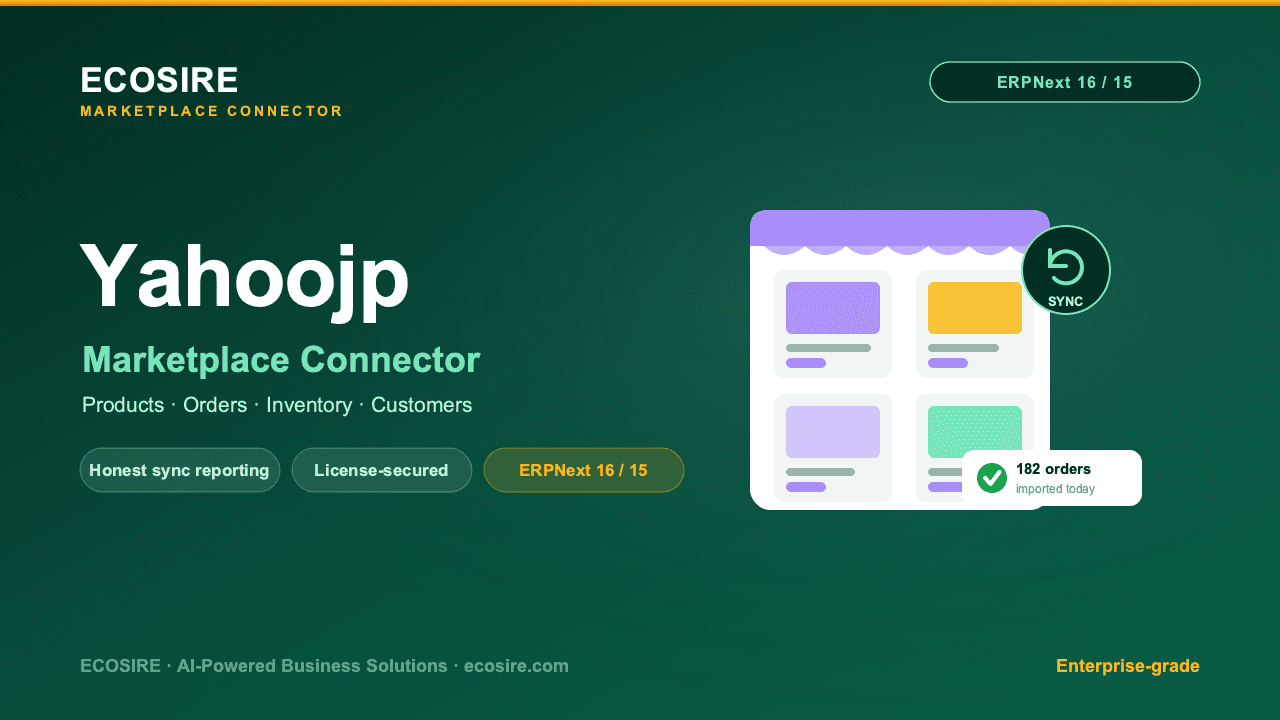 Yahoojp Store Management (ERPNext)