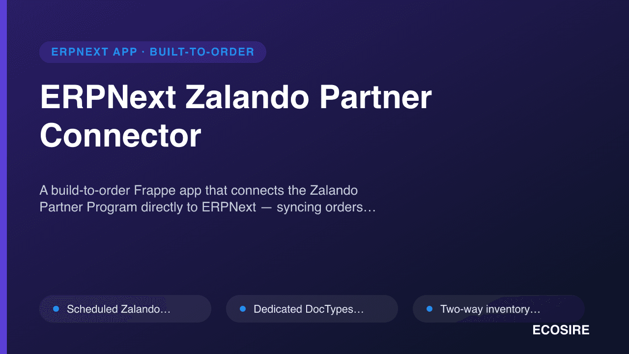 ERPNext Zalando Partner Connector