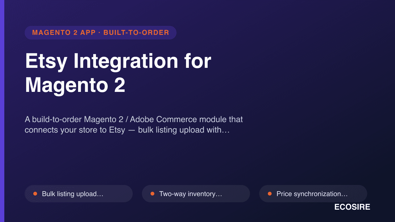 Etsy Integration for Magento 2