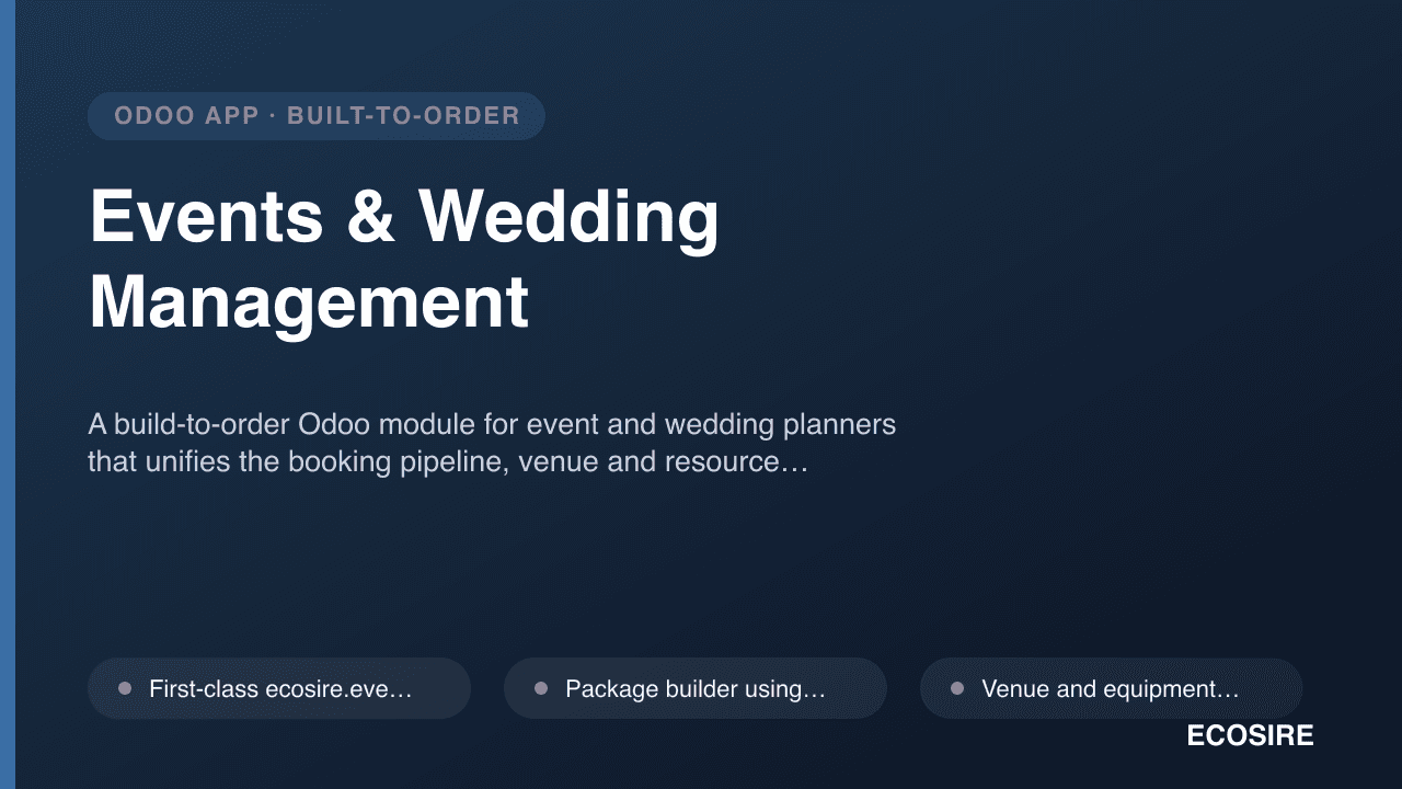 Events & Wedding Management
