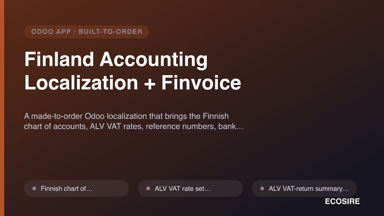 Finland Accounting Localization + Finvoice