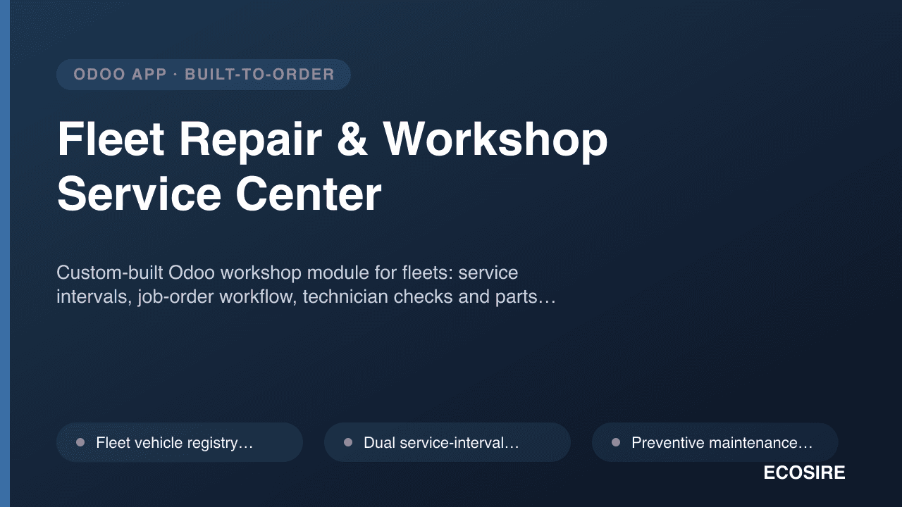 Fleet Repair & Workshop Service Center