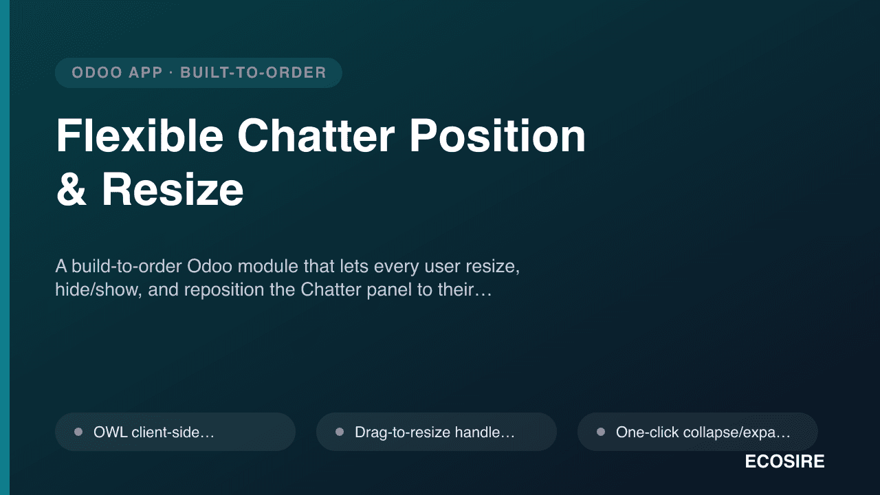 Flexible Chatter Position & Resize