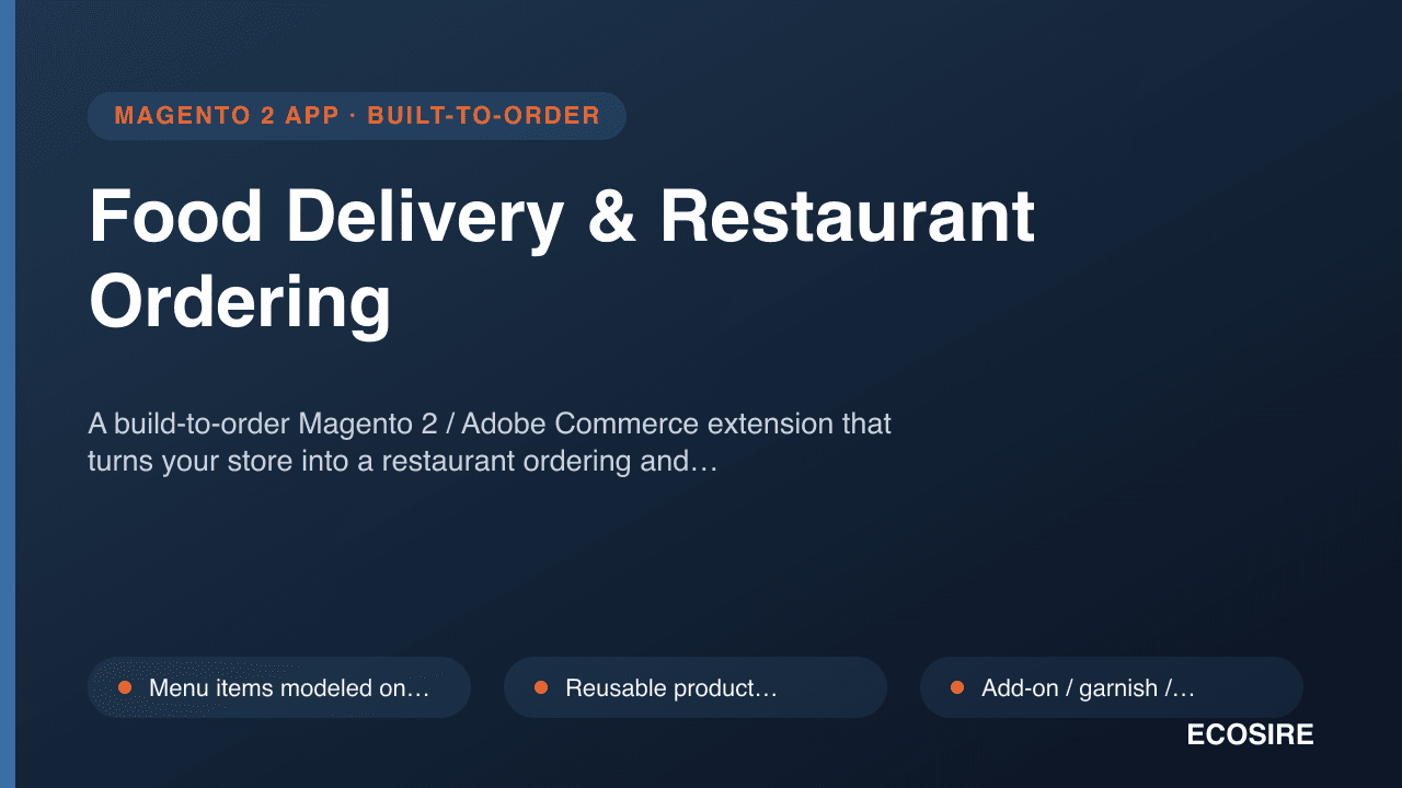 Food Delivery & Restaurant Ordering