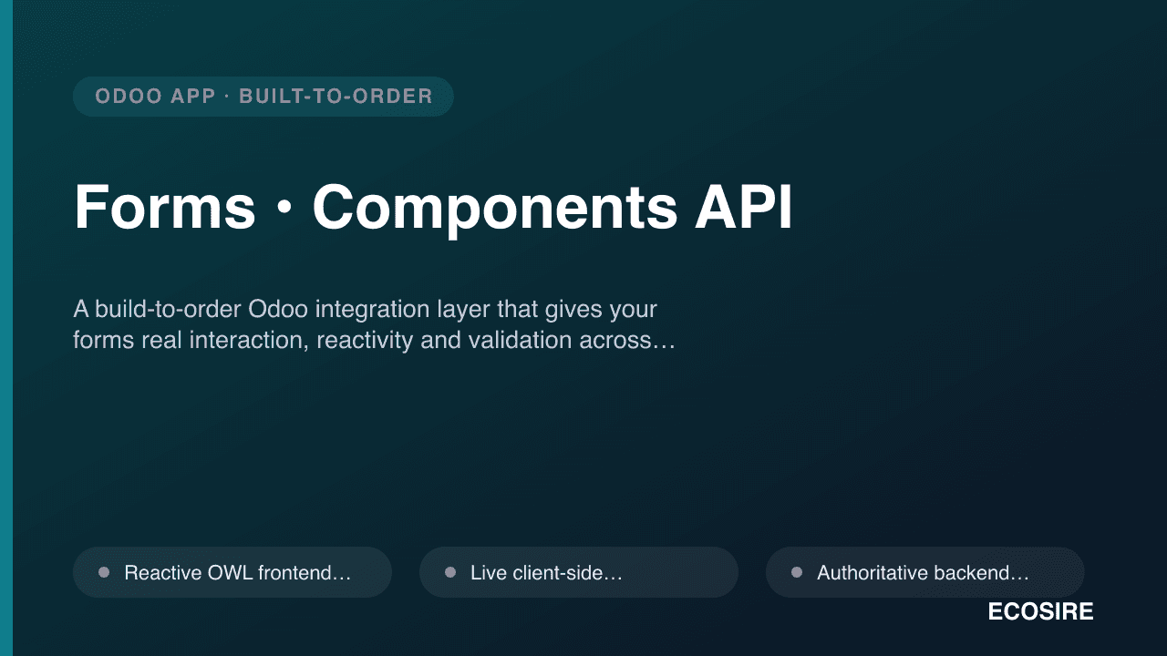 Forms • Components API