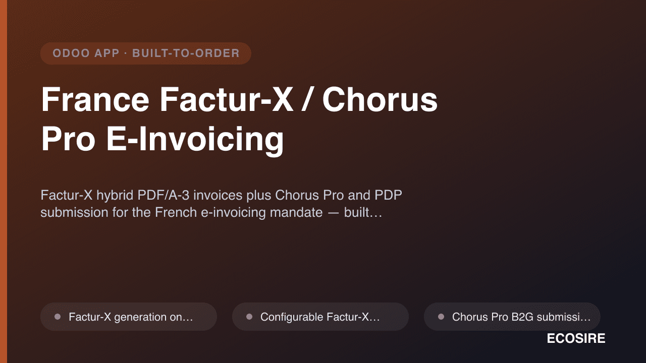 France Factur-X / Chorus Pro E-Invoicing