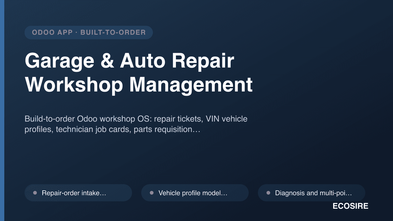 Garage & Auto Repair Workshop Management