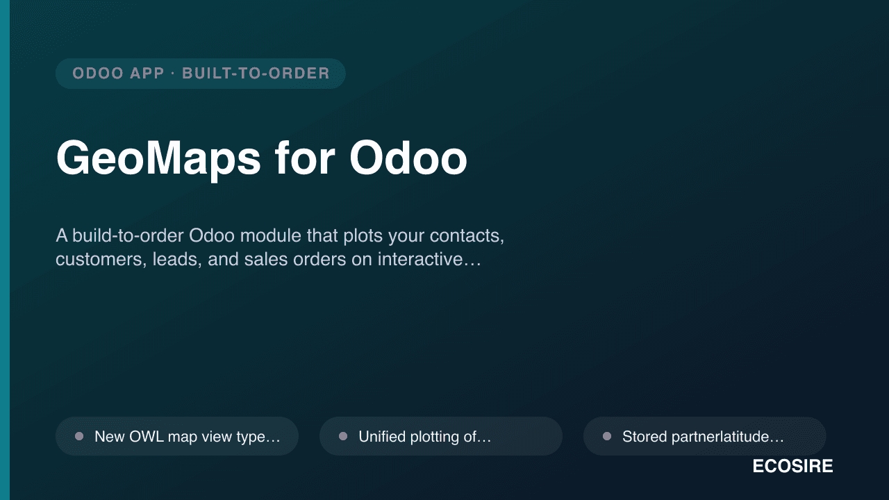 GeoMaps for Odoo