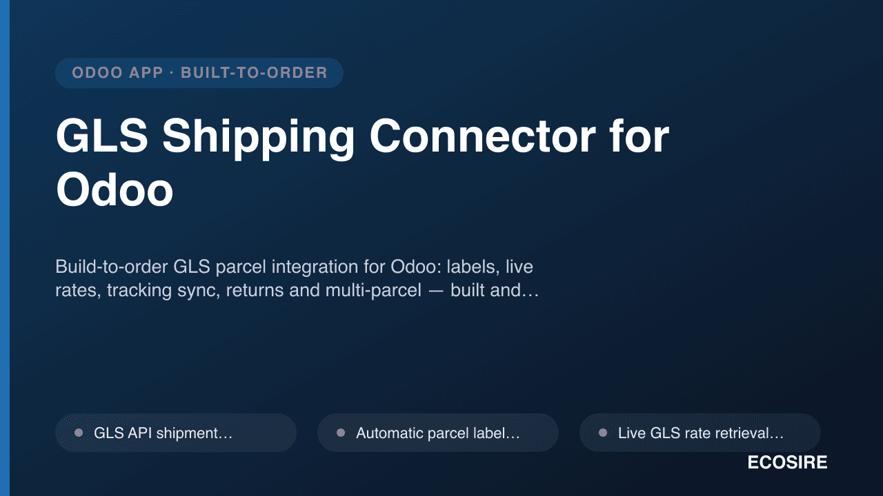 GLS Shipping Connector for Odoo