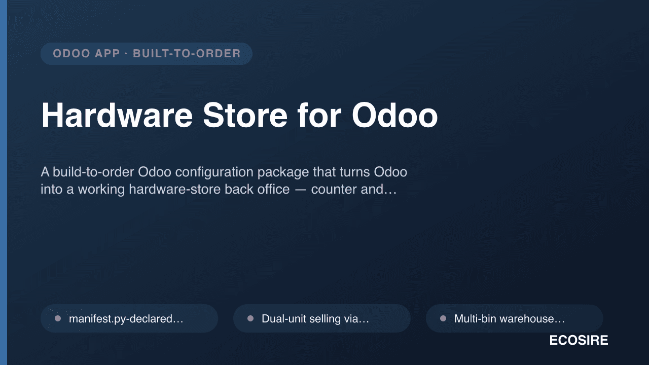 Hardware Store for Odoo
