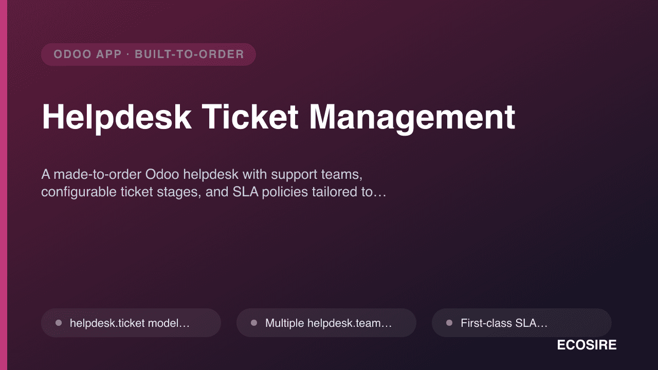 Helpdesk Ticket Management
