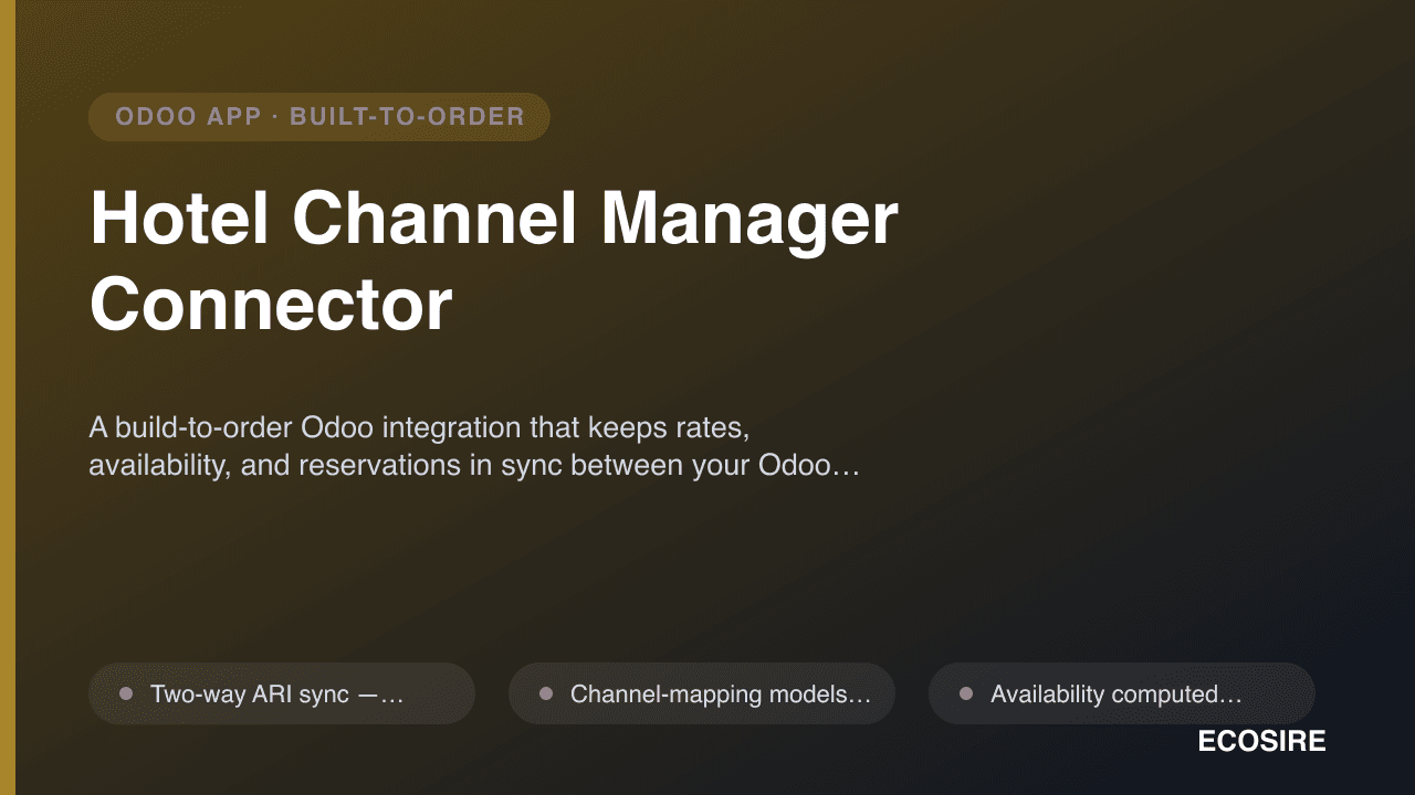 Hotel Channel Manager Connector