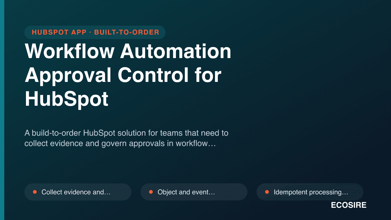Workflow Automation Approval Control for HubSpot